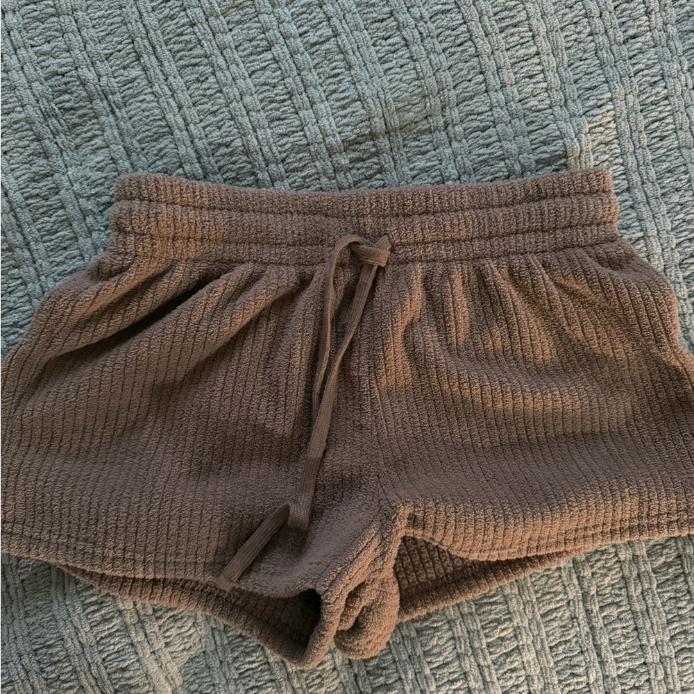 [M] Women's Brown Knit Athletic Shorts